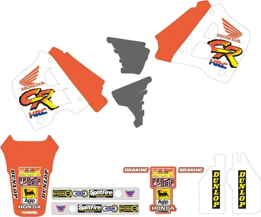 Rénover Carénages Honda 1991 - Kit Stickers TECNOSEL Anti-Rayures Pro