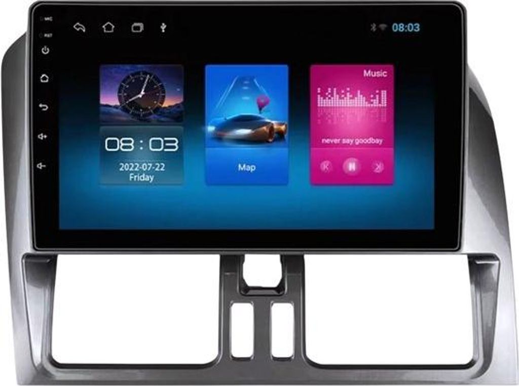 Autoradio mit Bluetooth und CarPlay für Volvo XC60 (2008–2017) – Kompatibel mit Apple und Android – Stereoanlage mit Navigationssystem – 1...