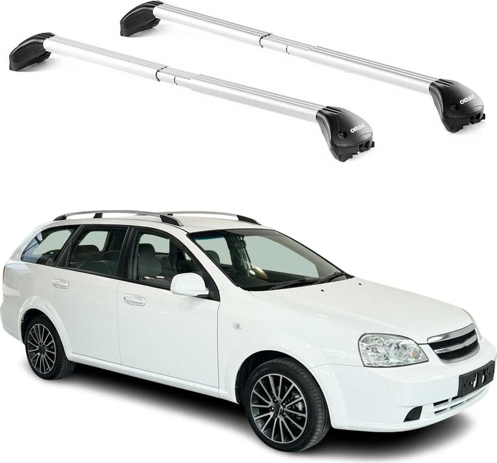 Dachträger für Chevrolet Nubira Kombi 2003-2012 5 tür 100kg Alu Silber 2x ABE