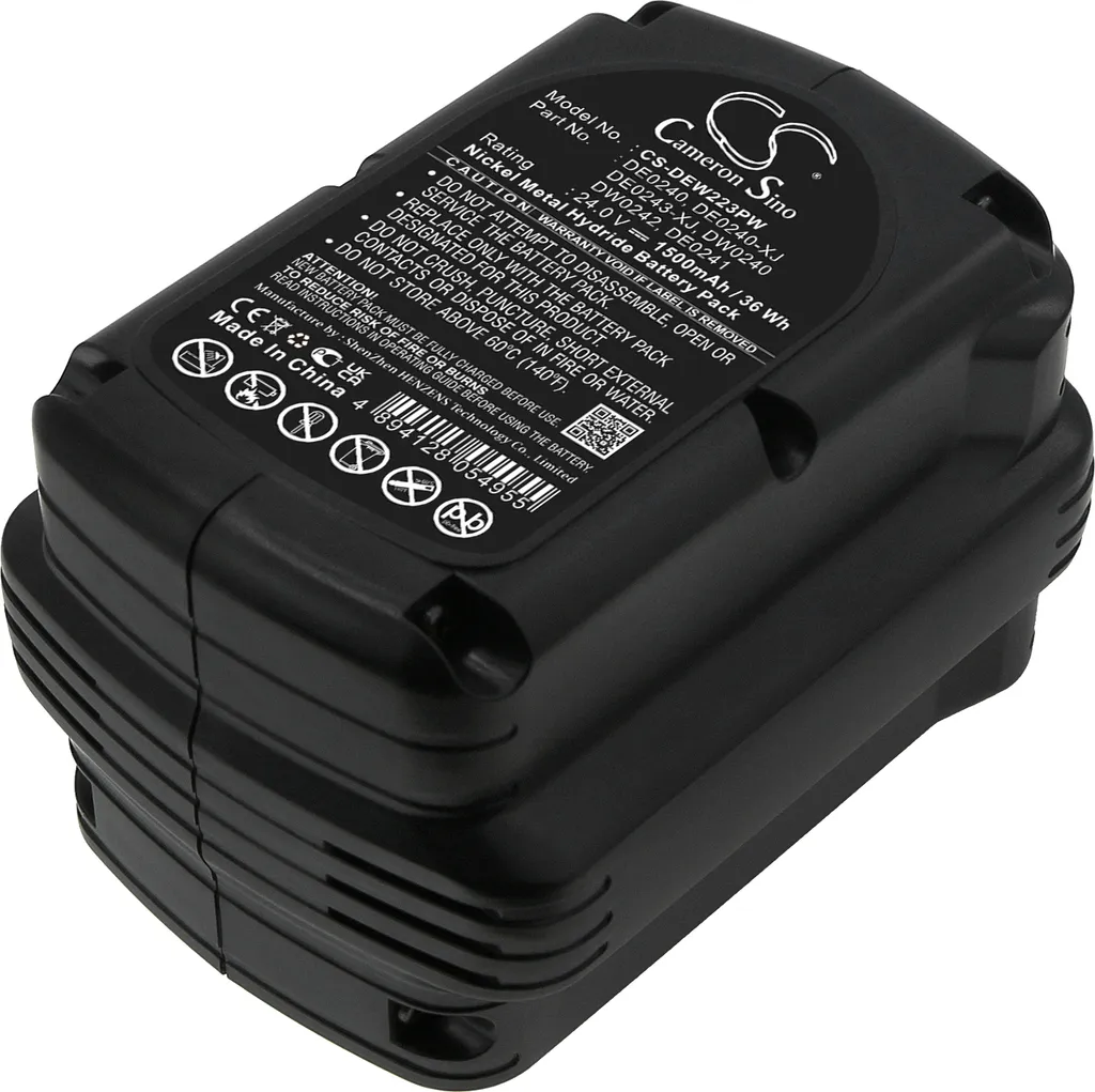Batterie pour perforateur sans fil DeWalt DW004 et DC222KA - Travail