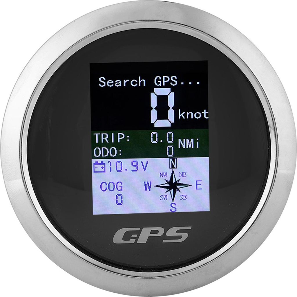 85mm Geschwindigkeitsmesser GPS Auto Boot Ingenieur Rostfrei Wasserdichtheit Digitalmessgeräte
