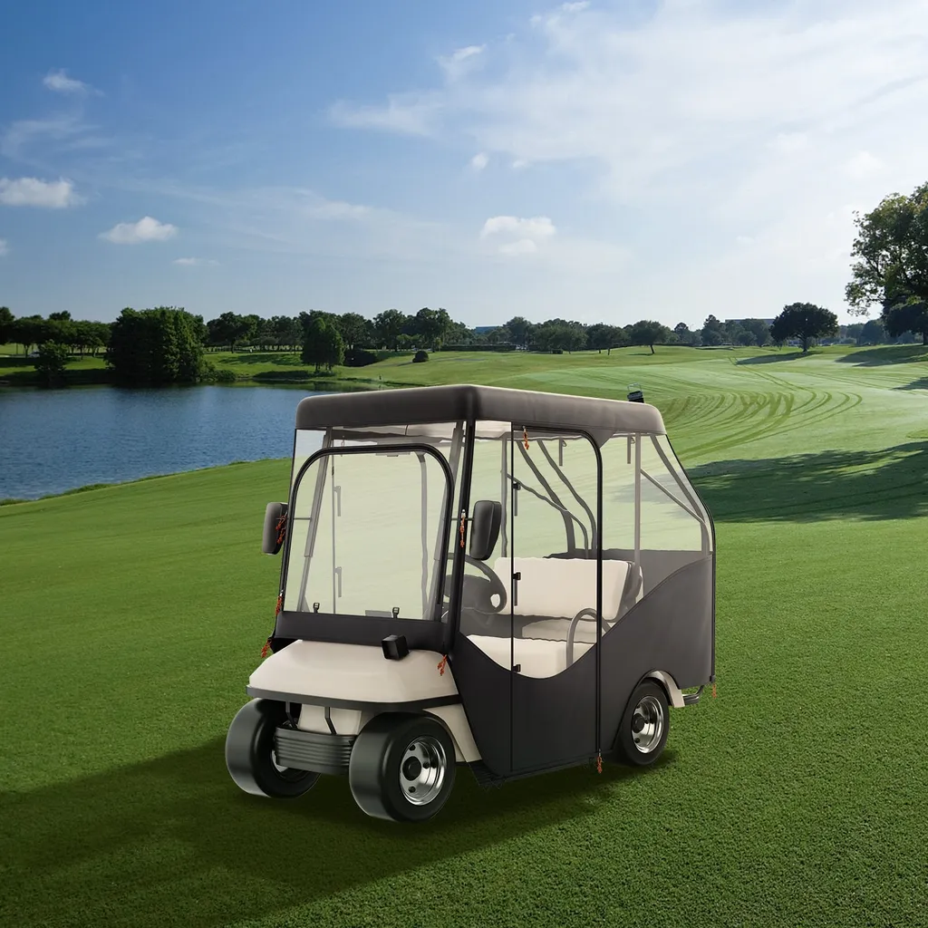 Housse de golf imperméable en polyester 420D - Format compact 4 places - 8
