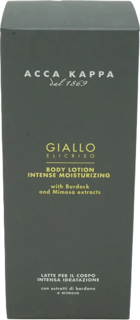 Soin Corps Acca Kappa Giallo Elicriso Bardane et Mimosa Flacon 300ml