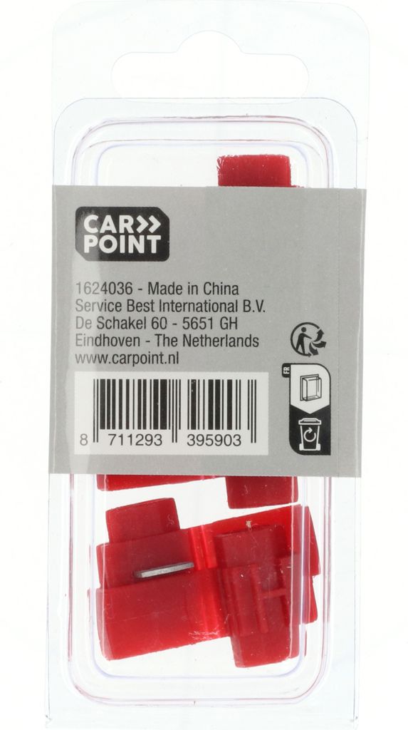 Carpoint Abzweigverbinder 1563 Rot 5 Stück