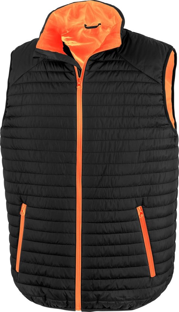 Result - Weste für Herren/Damen Uni RW9638 (L) (Schwarz/Orange)