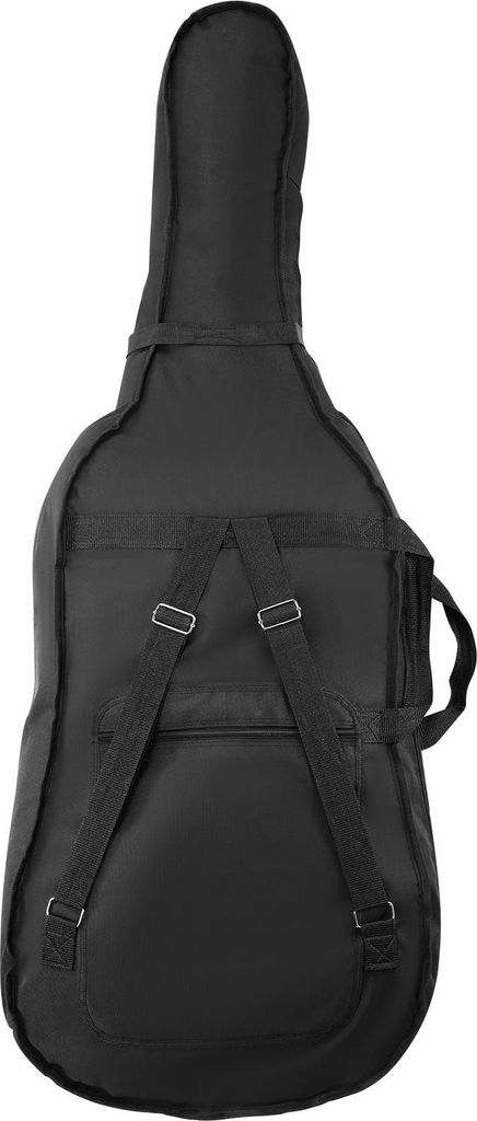 SucceBuy Cellokoffer 4/4 Größe Nylon Tragetasche für Reisen, schwarz