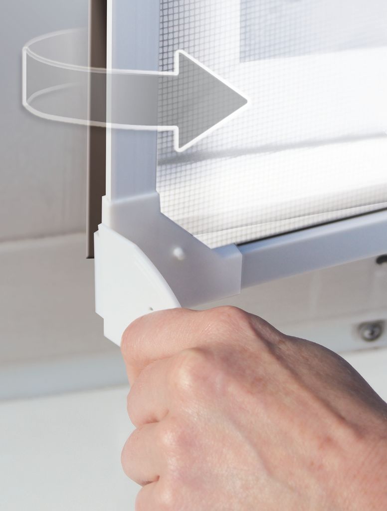 Schellenberg Fliegengitter Fenster mit Fiberglasgewebe und Produktbild 3