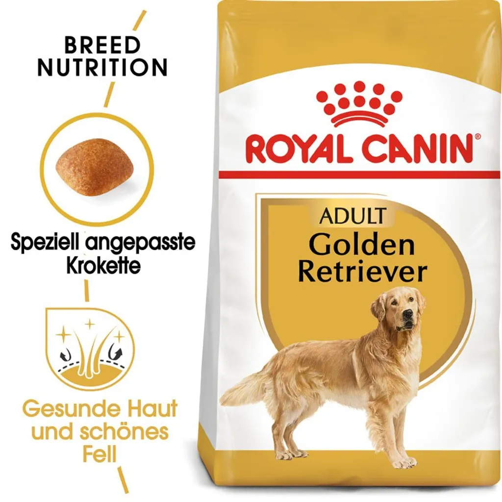 Croquettes Royal Canin Golden Retriever Adult 3kg - Alimentation Race