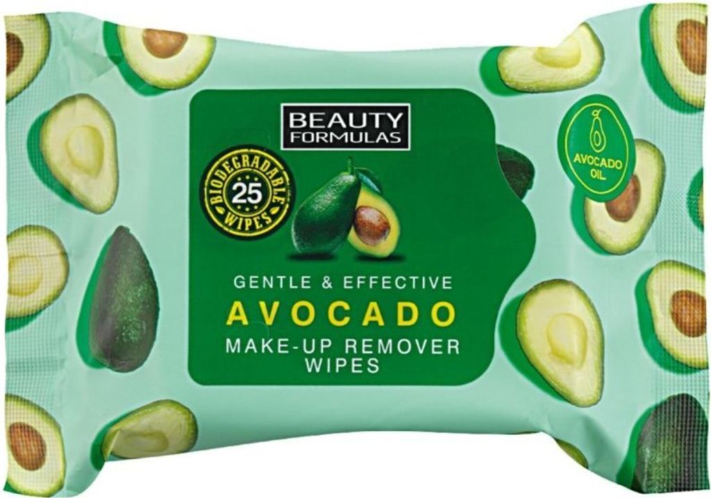 Beauty Formulas Avocado Makeup Remover Wipes