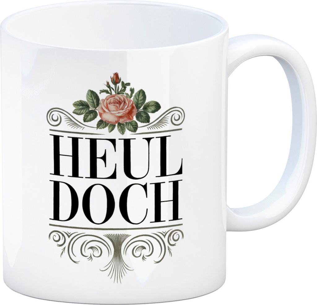 Heul doch Rose Kaffeebecher Rosendekor