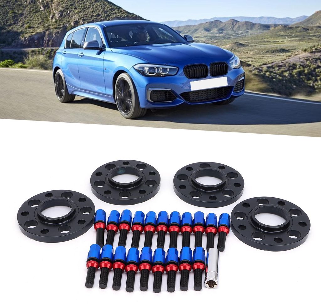Car Hub Centric Wheel Spacers Set Modifikation Reparatur Ersatz für 2 Series F22 / F23 2013-2019Blue