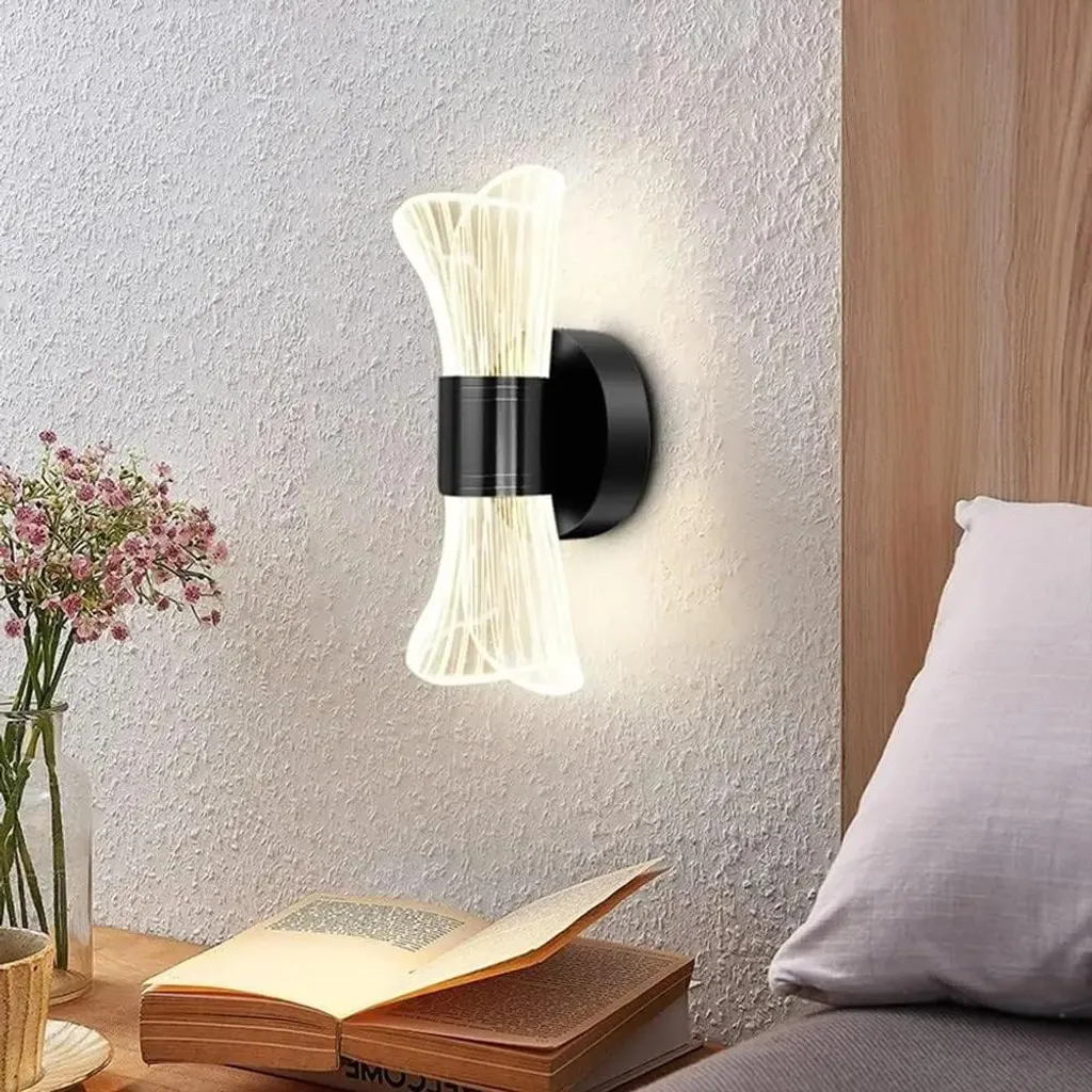 Lampe murale LED design noir avec intensité réglable et 3 modes de blanc - 2