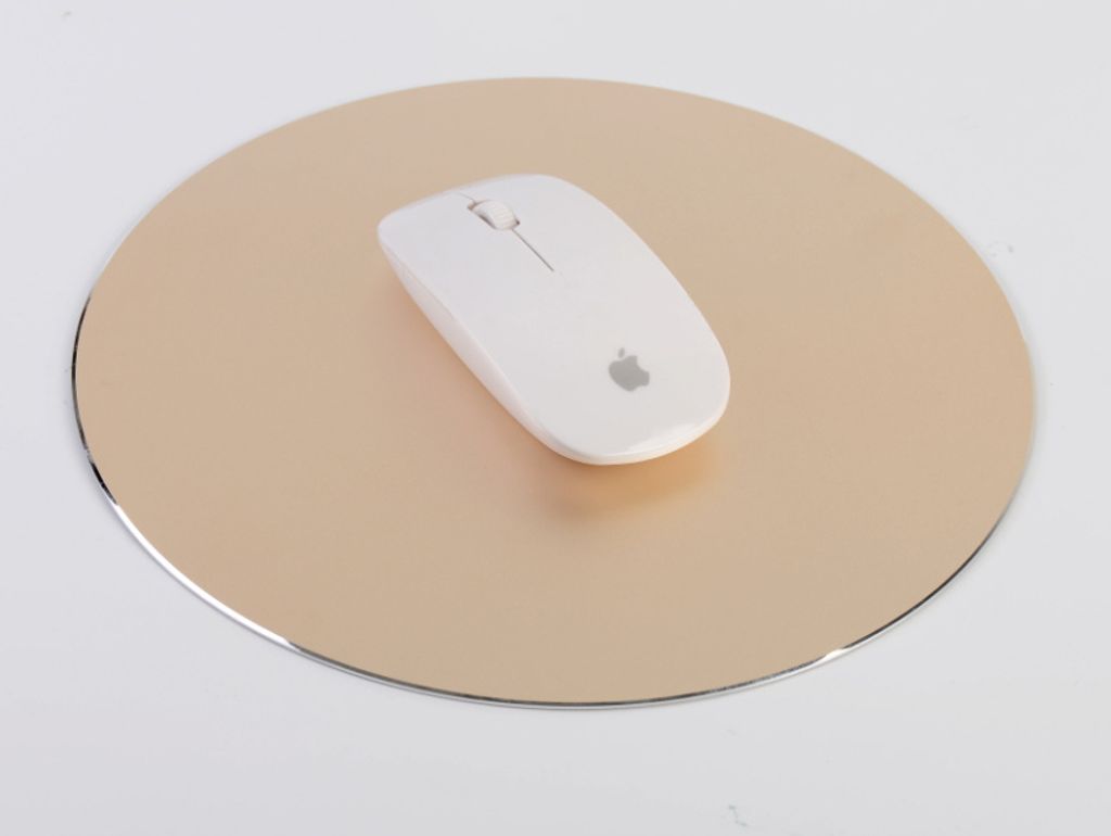 INF Rundes Mauspad aus Aluminiumlegierung Gold