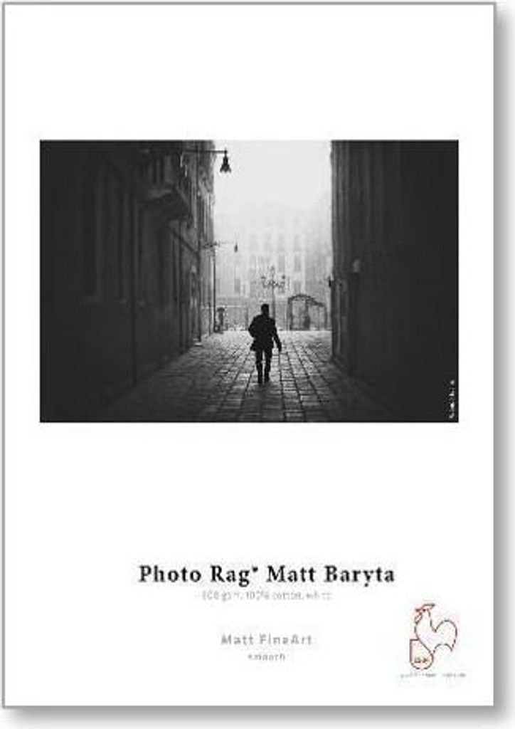 Hahnemühle Photo Rag Matt Baryta, Matt, 300 g/m², A4, Baumwolle, Foto, Production, 25 Blätter
