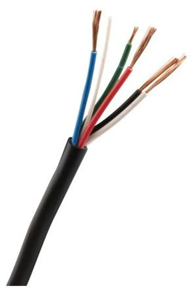 Câble d'éclairage 50m 5x0,75 mm² pour éviter les raccords électriques
