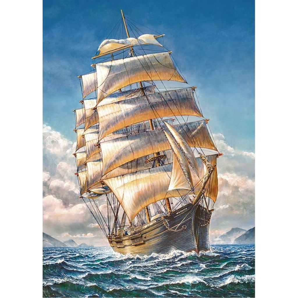 CHERRY PAZZI Puzzle Segelschiff WR Grace 1000 Teile