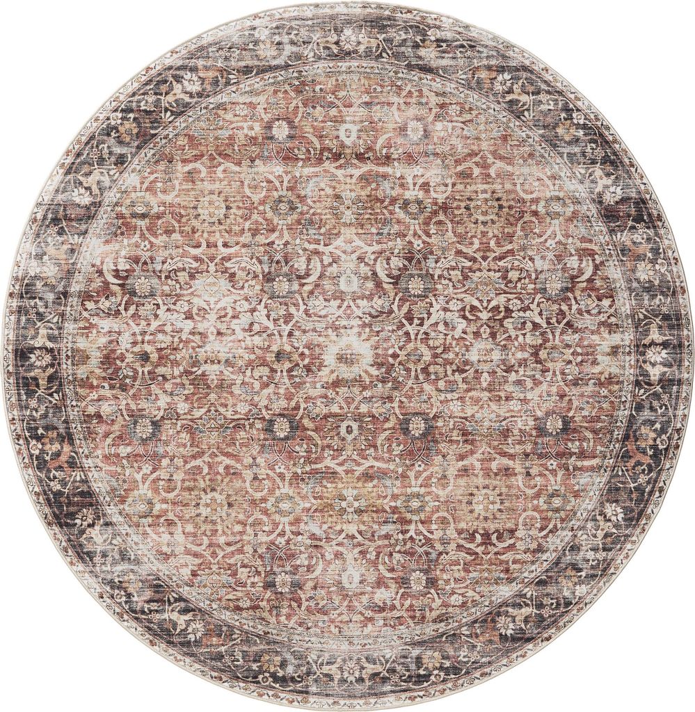 Interiyou Waschbarer Teppich Gent Multicolor ø 120 cm rund