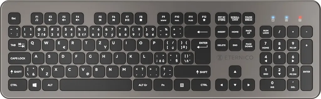 Clavier sans fil Eternico Wireless KS3001 EN/SK ultra réactif et fiable