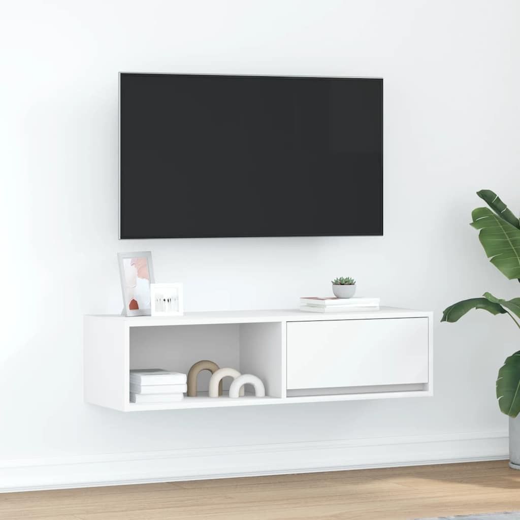 Maison Exclusive - TV-Schrank Weiß 100x31x25,5 cm Holzwerkstoff