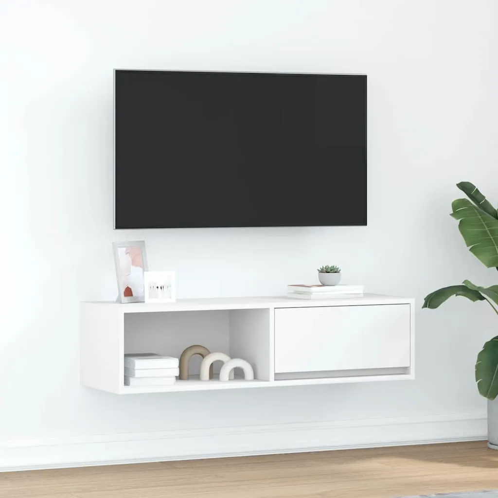 Maison Exclusive Mobile TV Bianco 100cm - Supporto TV Materiale Ligneo