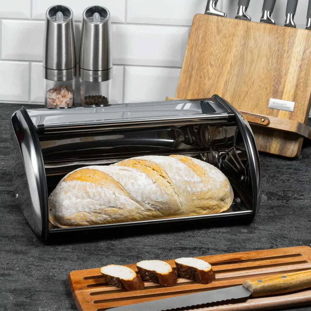 ARREGUI Panera SP008NG-P Cassetta Postale per Pane in Acciaio, Grande