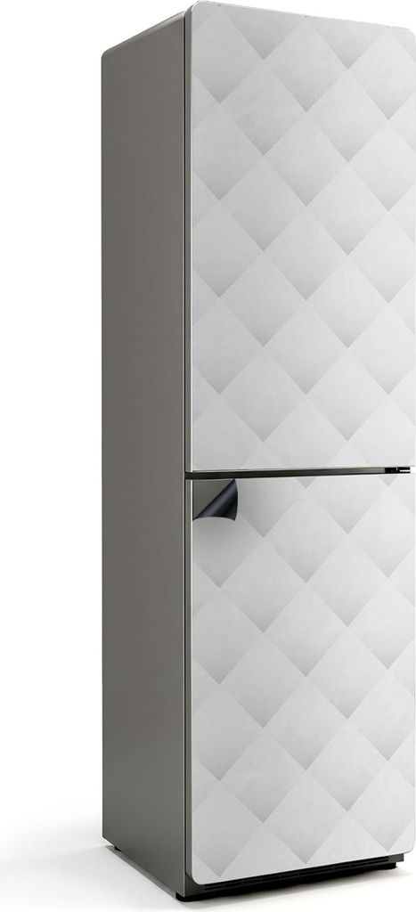 Rautenmuster in einem Gitter – Magnetische Kühlschrank Abdeckung – Dekorfolie magnetisch Küche – Kühlschrank Magnet Deko – selbstklebend...