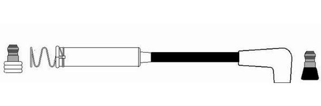 NGK Zündkabel Zündkabelsatz 36259 für OPEL Kadett E CC (T85) 50cm