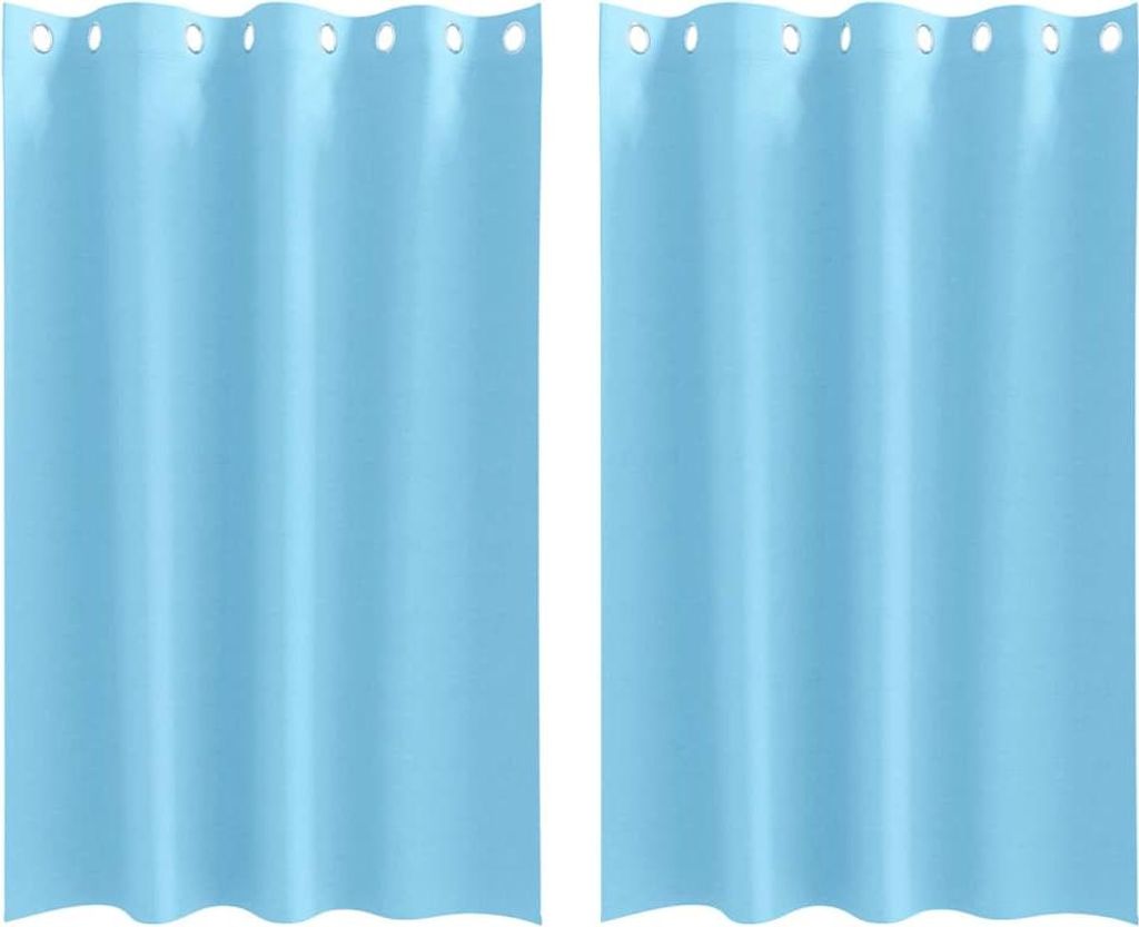 vidaXL Tende oscuranti con anelli 2 pezzi blu cielo 175 x Immagine del prodotto 