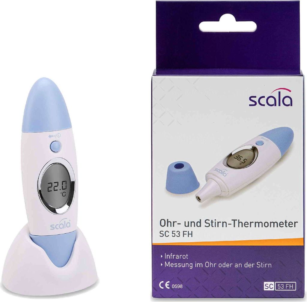 scala SC 53 FH Infrarot- Ohr- und Stirn-Thermometer