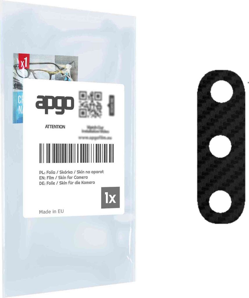 apgo Objektivschutz-Folie, Kameraschutz kompatibel mit Samsung Galaxy A50, Carbon-Imitation, Rückseite Schutzfolie für Kamera-Insel, Hinten Folie...
