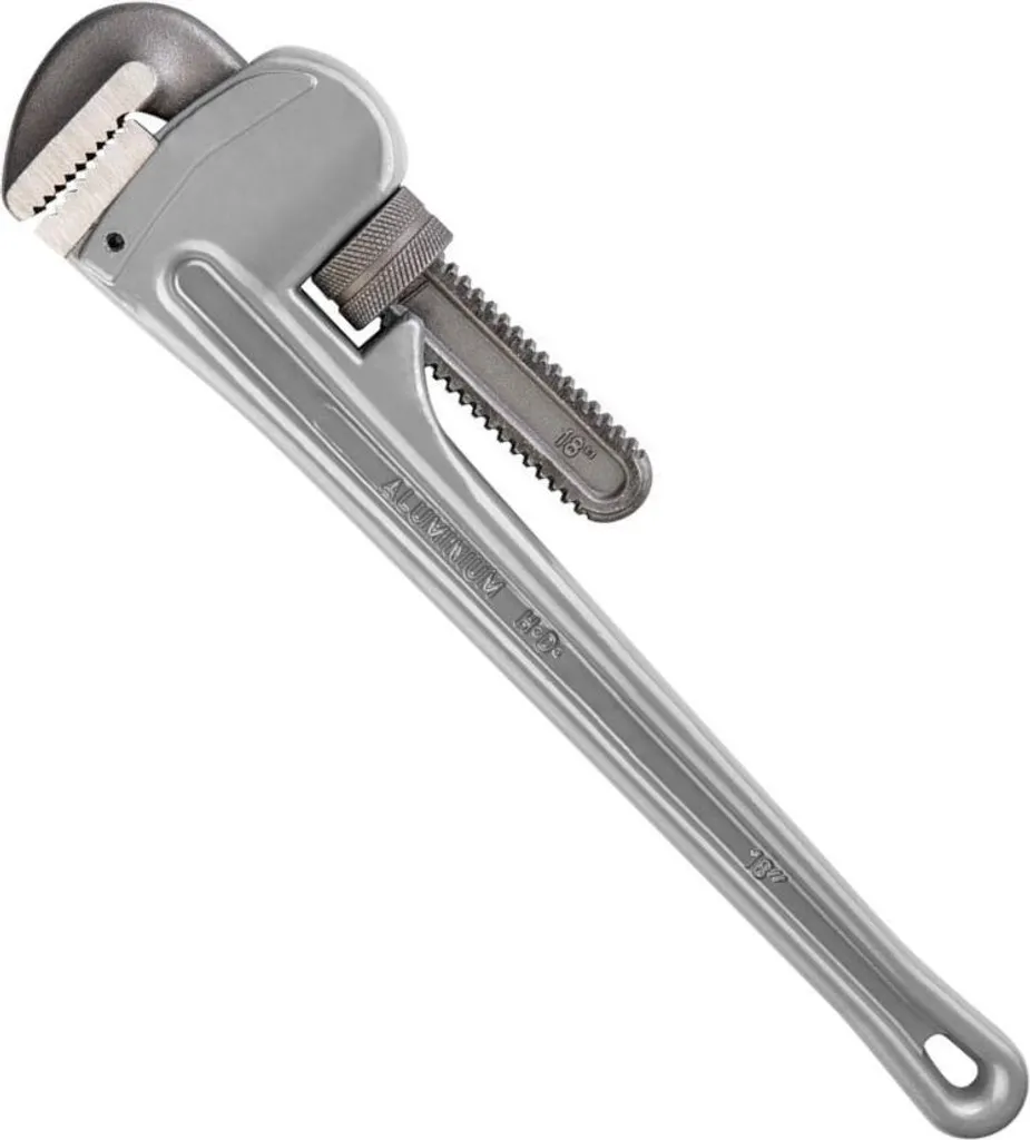 Clé à tube Stillson professionnelle en aluminium 450 mm pour plomberie