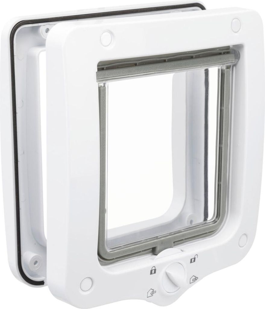 TRIXIE 4-Wege Freilauftür - weiß - 20 × 22 cm Produktbild 