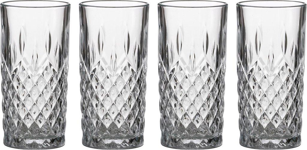 LAV Odin Longdrink, Wasser, Trinkgläser – 4er Set, 350 ml