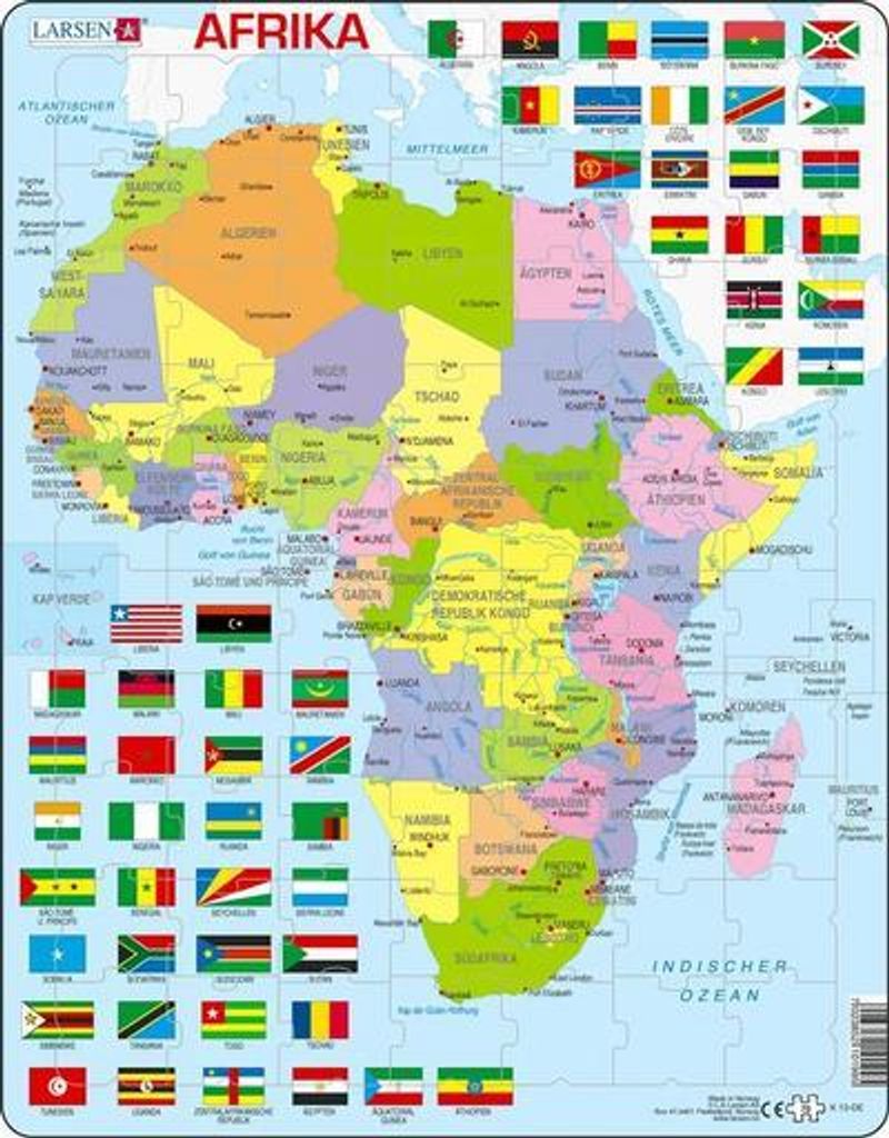 Puzzle - Africa (politica) Immagine del prodotto 