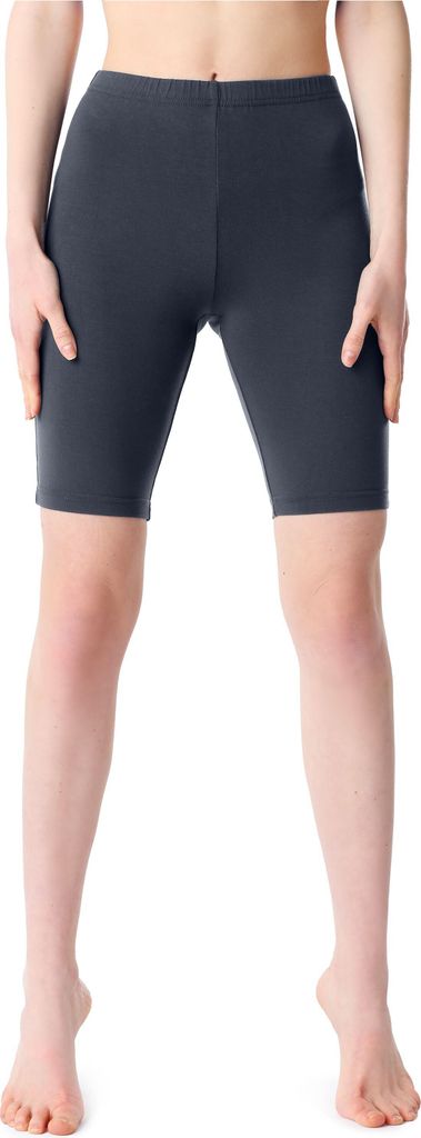 Bellivalini Damen Kurze Leggings aus Viskose BLV50-207 (Graphite, M)