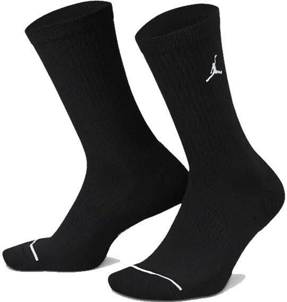 NIKE U J Ed Cush Poly Crew 3Pr 144 Socken schwarz M
