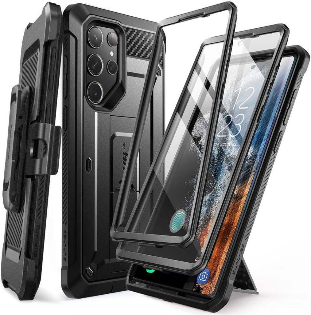 Supcase UNICORN BEETLE PRO 2ER-SET GALAXY S23 ULTRA SCHWARZ Handyhülle