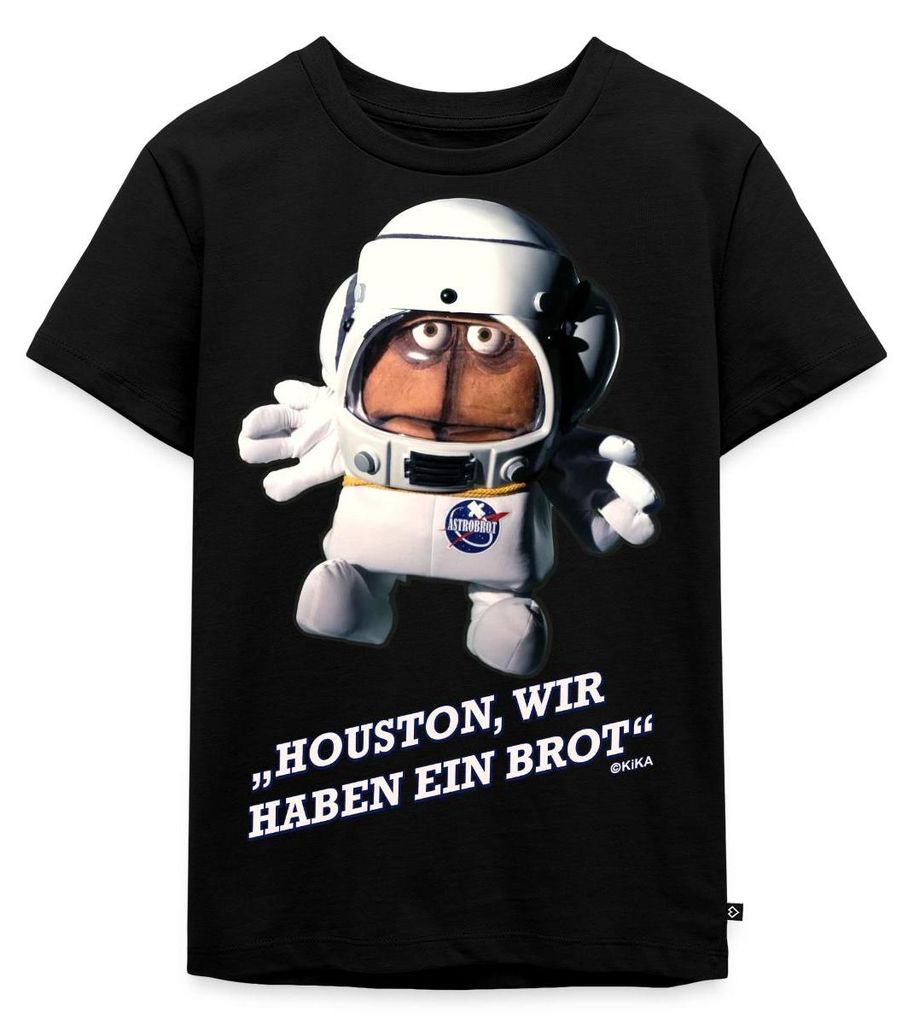 Spreadshirt Bernd Das Brot Houston Wir haben Ein Brot Spruch Kinder Premium T-Shirt, 98/104 (2 Jahre), Schwarz