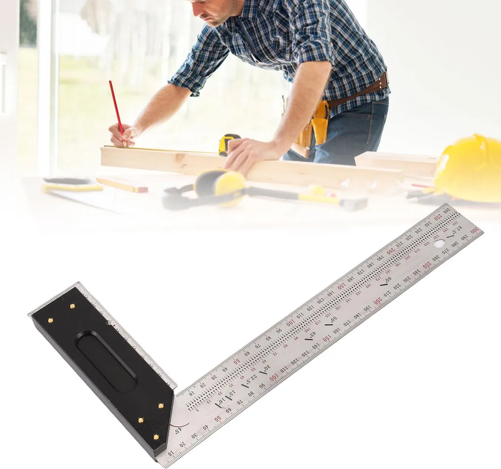 Équerre de précision 300 mm pour le travail du bois et construction - 12