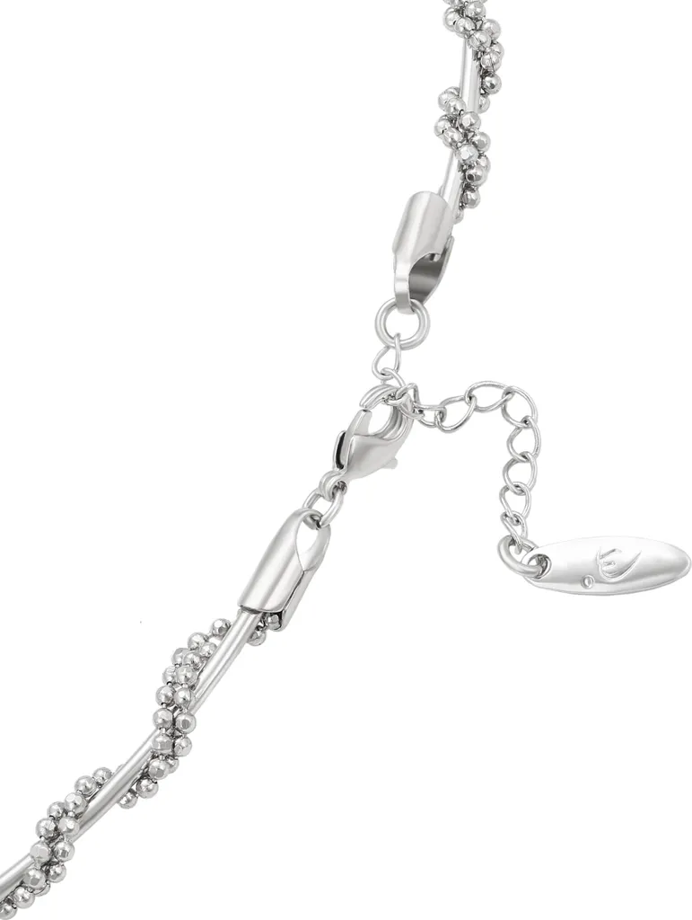 Collier Joella argent brillant taille unique avec fermoir sécurisé