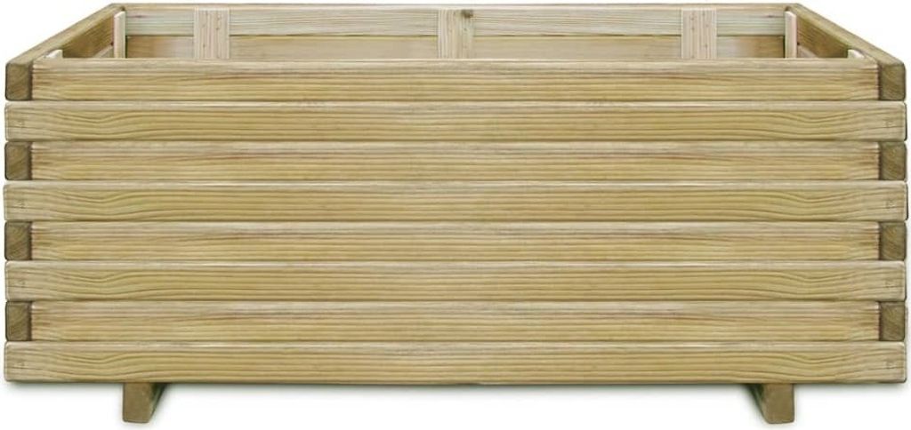 vidaXL Hochbeet 100x50x40 cm Holz Rechteckig Produktbild 1