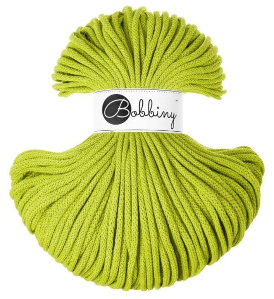 Bobbiny Premium Baumwollseil, Dopamine Lime, 5mm, 100m - Produktbild 