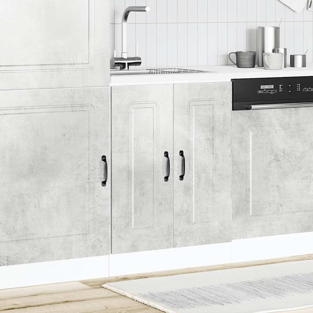 "im Sonderangebot"Spülenunterschrankk/Sideboard Küche Moderne - CLORIS - Buffetschrank - Kalmar Betongrau 60x46x81,5 cm Holzwerkstoff - DEMöbel1...