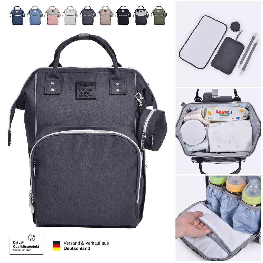 LÄSSIG Baby Wickelrucksack Mit Wickelunterlage &am Produktbild-Vorschau 2