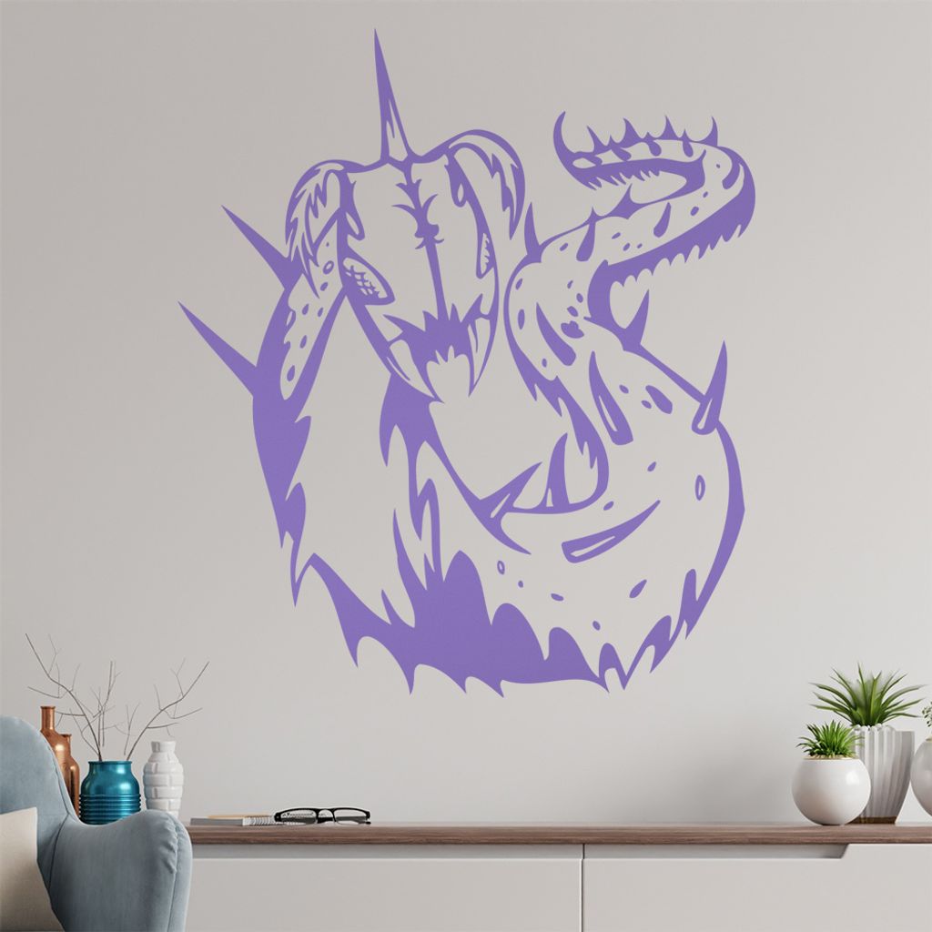 Riesen Wurm Wandtattoo in 6 Größen - Wandaufkleber Wall Sticker - Dekoration, Küche, Wohnzimmer, Schlafzimmer, Badezimmer