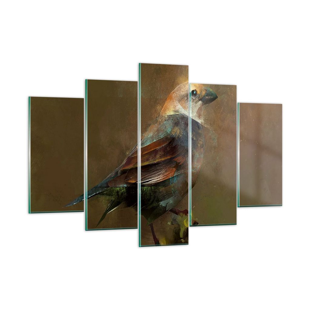 Bilder auf glas - Vogel Natur - 150x100cm - Glasbilder - Wandbilder - Bilder - Kunstdruck - zum Aufhängen bereit - Wanddekoration aus Glas - Glas ...