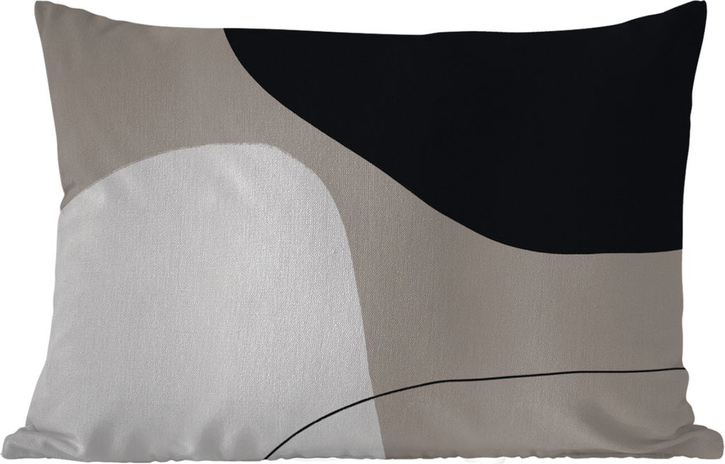 MuchoWow Outdoor Kissen - Formulare - Abstrakt - Gestaltung - 60x40 cm - Wetterfest - Lounge Kissen - Zierkissen - Kissen für Innenräume