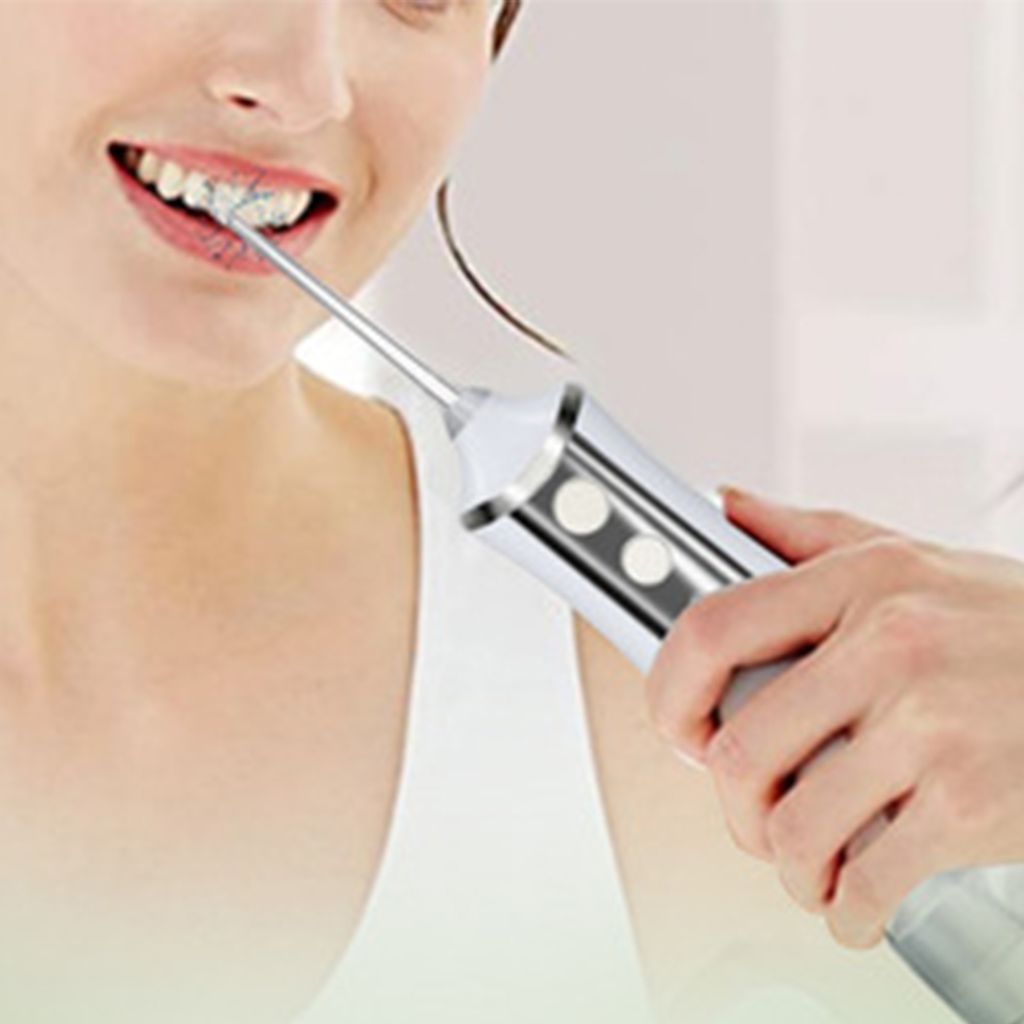 Stück Munddusche mit 3 Modi, 350 ml, kabelloser Dental-Munddusche, 3 Modi, IPX6 wasserdicht mit Reisetasche, wiederaufladbarer wasserdichter Zahnr...