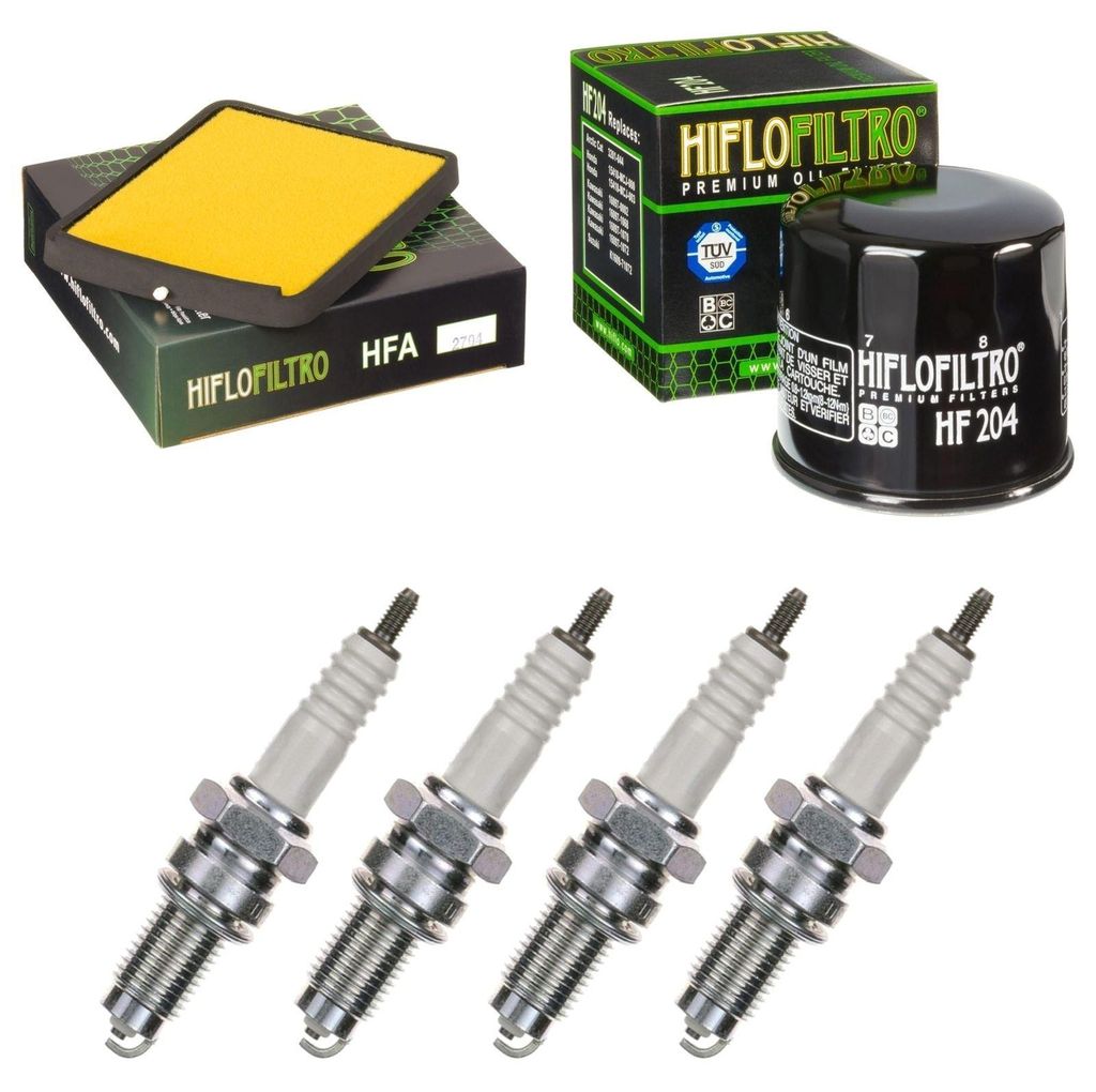 Service-Kit für Kawasaki ZXR 750 H Stinger 1989 Luftfilter Ölfilter Zündkerzen von pamoto - Neu