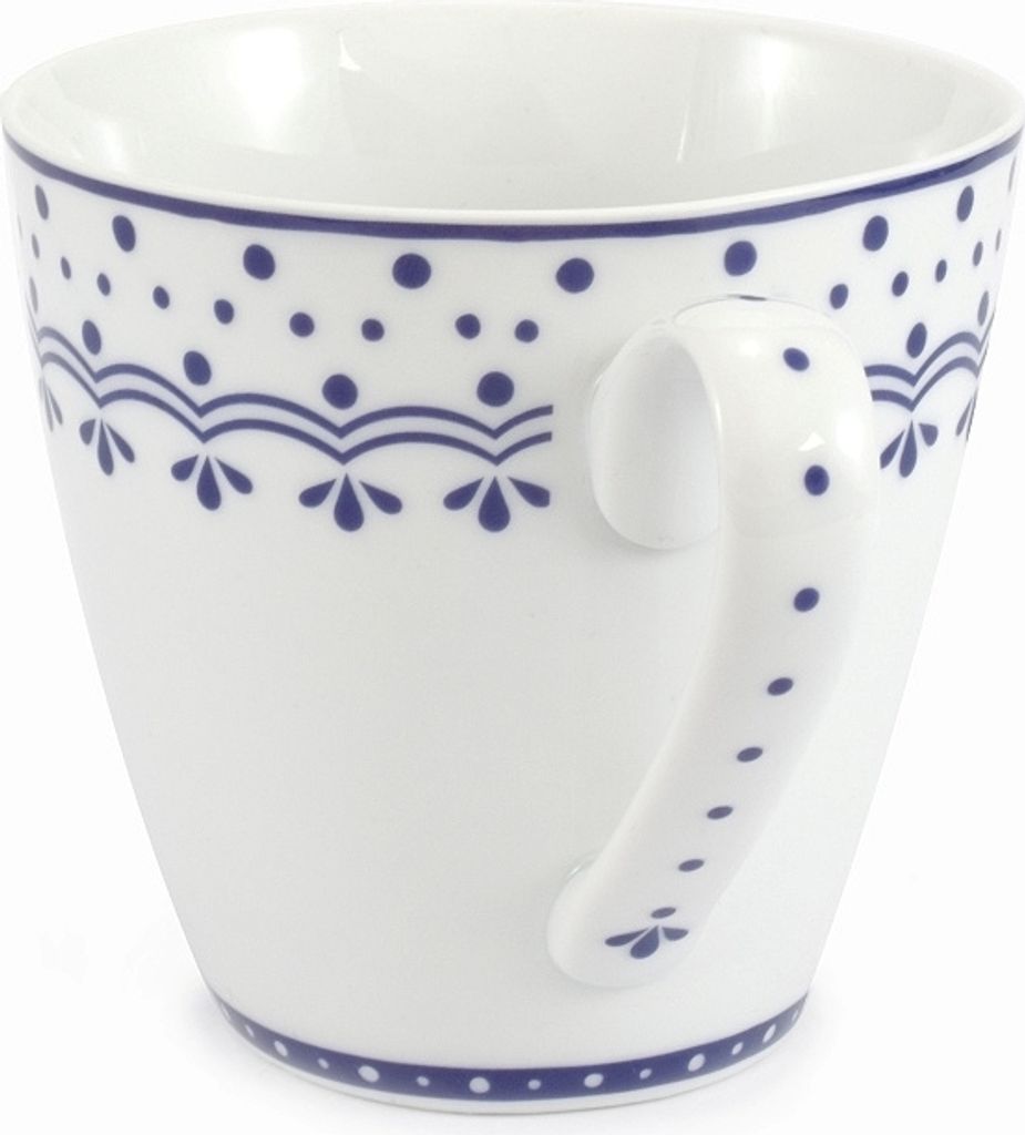 Leander Becher, 0,30 l, HyggeLine, blau, Leander, tschechisches Porzellan